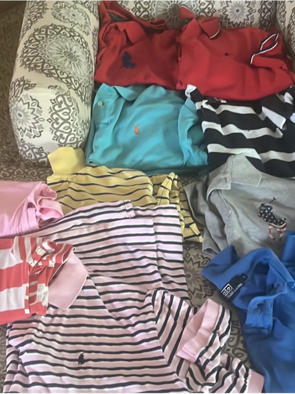 10 men’s Polo by Ralph Lauren shirts size Lg. Bundle  good condition